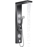 Chinese factory shower panel system stainless steel led supply